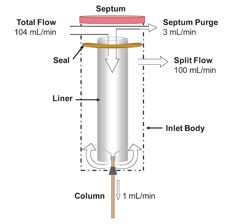 GC Injector with Septum